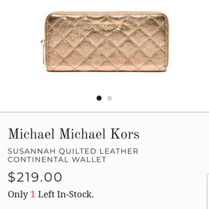 Michael by Michael Kors Quilted Zipper Wallet